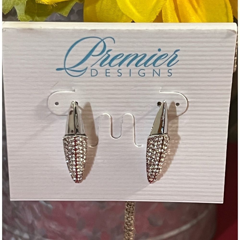 Premier Designs Silver  Brilliance Stud Earrings #PDER1